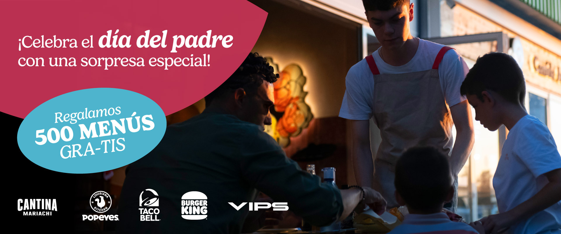 ¡500 menús gratis para el día del Padre! 🧔‍♂️