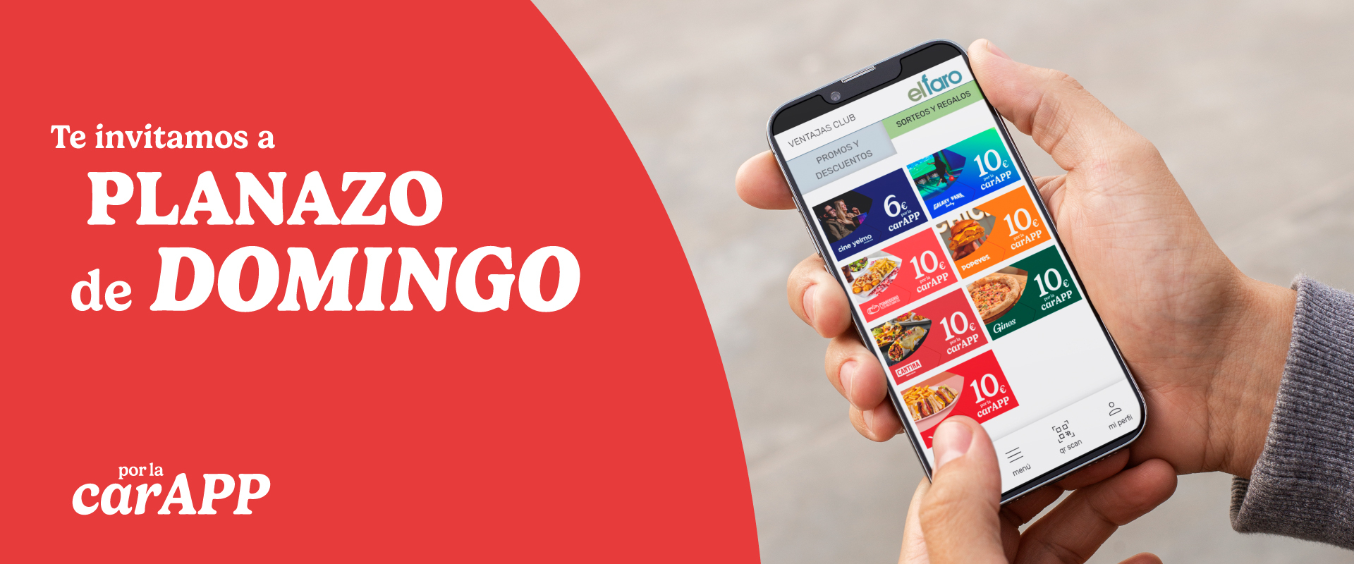 ¡Consumiciones gratis por la Carapp!