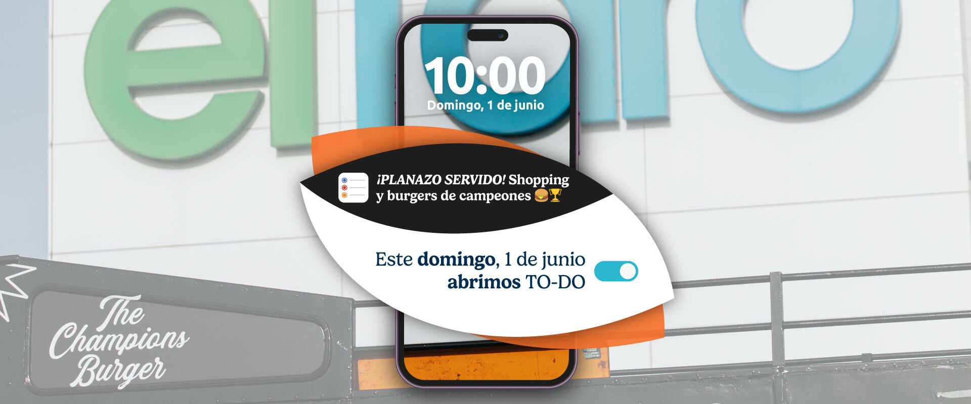 Este DOMINGO 1 de Junio ABRIMOS TO-DO.