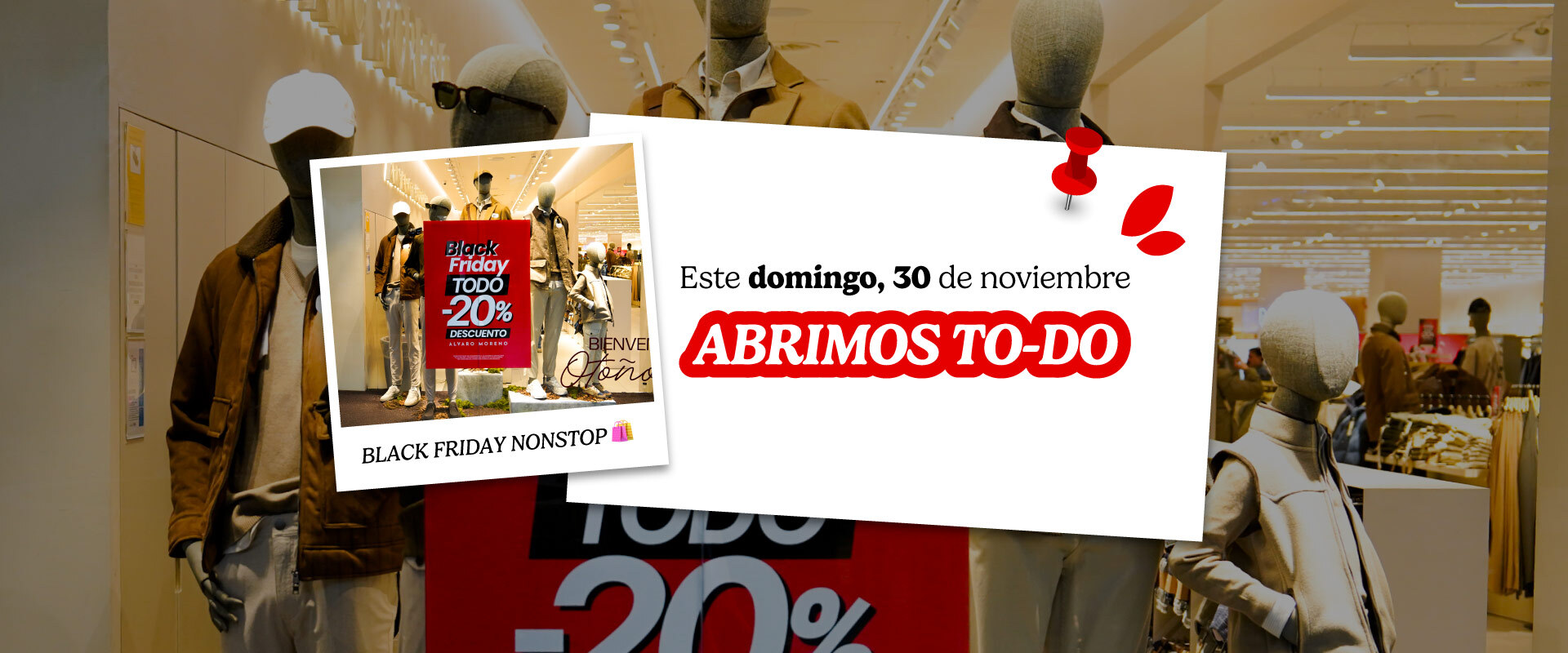 Este domingo, 30/nov, ABRIMOS TO-DO