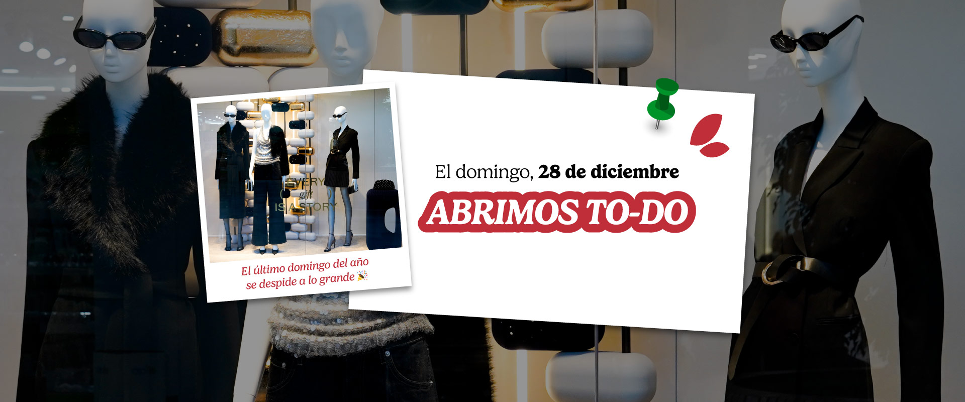 Este domingo, 28/dic, ABRIMOS TO-DO