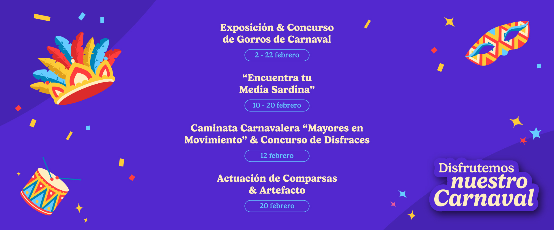 Carnaval 2026 en El Faro, Badajoz: actividades, concursos y música para toda la familia