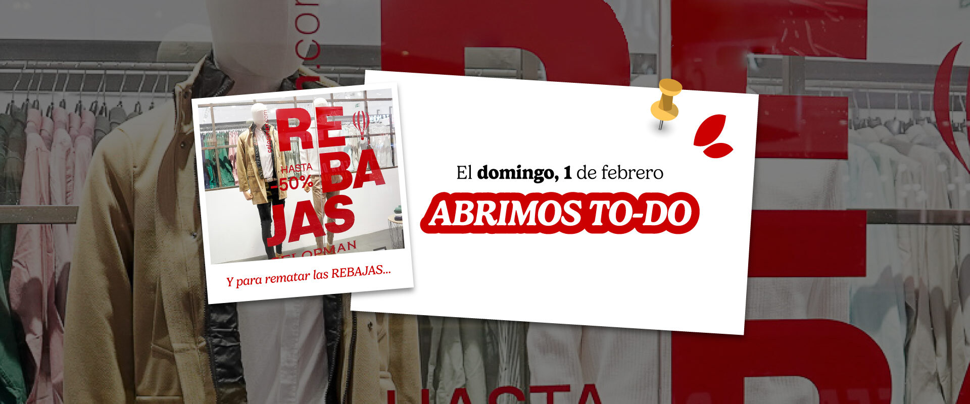 Este domingo, El Faro abre todo para disfrutar de los remates de rebajas